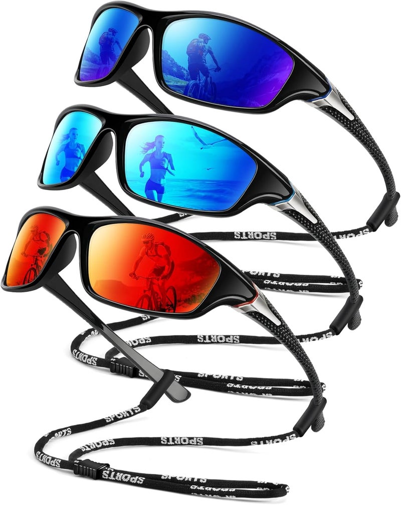 OUKEMAX Polarized Sunglasses Men, Sports Sun Glasses Womens UV400 Protection for Fishing Running Driving - Image 1
